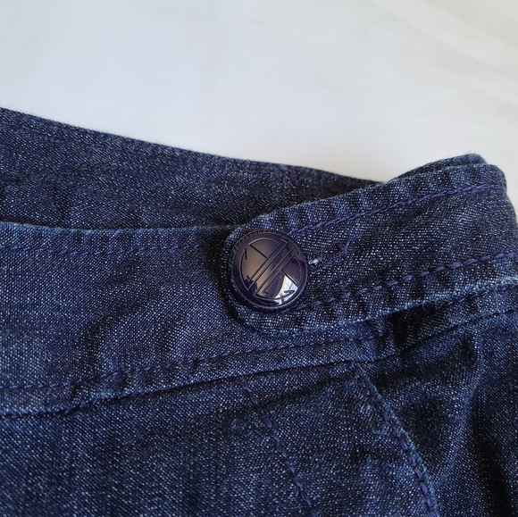 Lilly Pulitzer Palm Beach Fit Dark Wash Wide Leg Jeans - Picture 3 of 5